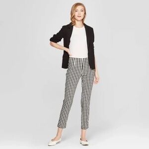 A New Day Women's Black and White Checkered Pants size 17